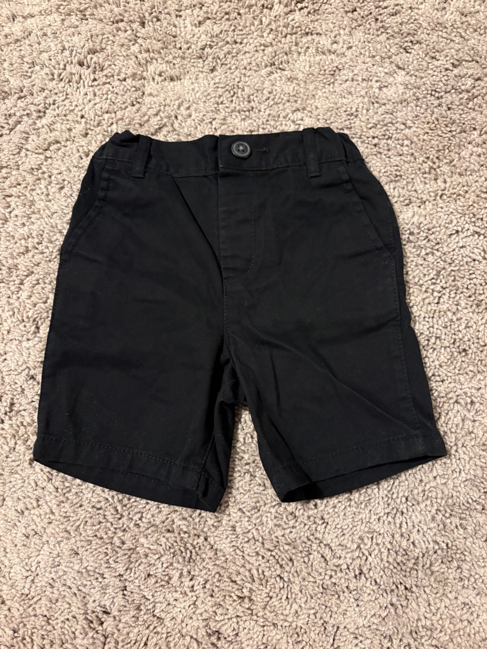 The Children's Place Black Flat Front Toddler Shorts